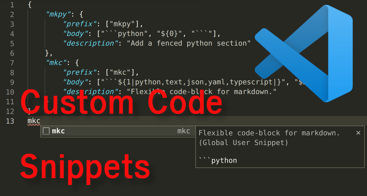 Make your own Code Snippets in VS Code | Maurice Brg